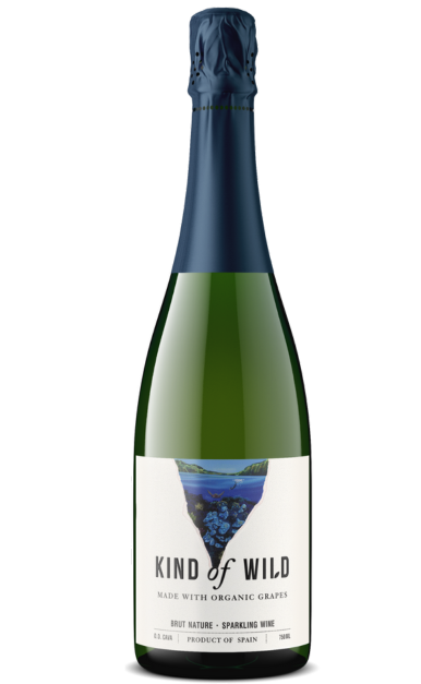 KIND OF WILD CAVA SPARKLING WINE BRUT NATURE SPAIN 750ML