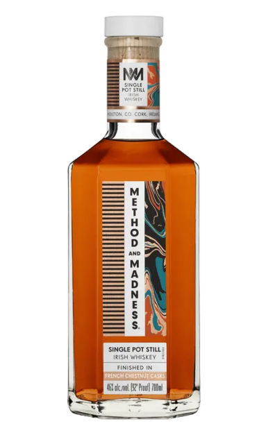 METHOD AND MADNESS WHISKEY SINGLE POT STILL FRENCH CHESTNUT CASKS IRISH 92PF 700ML