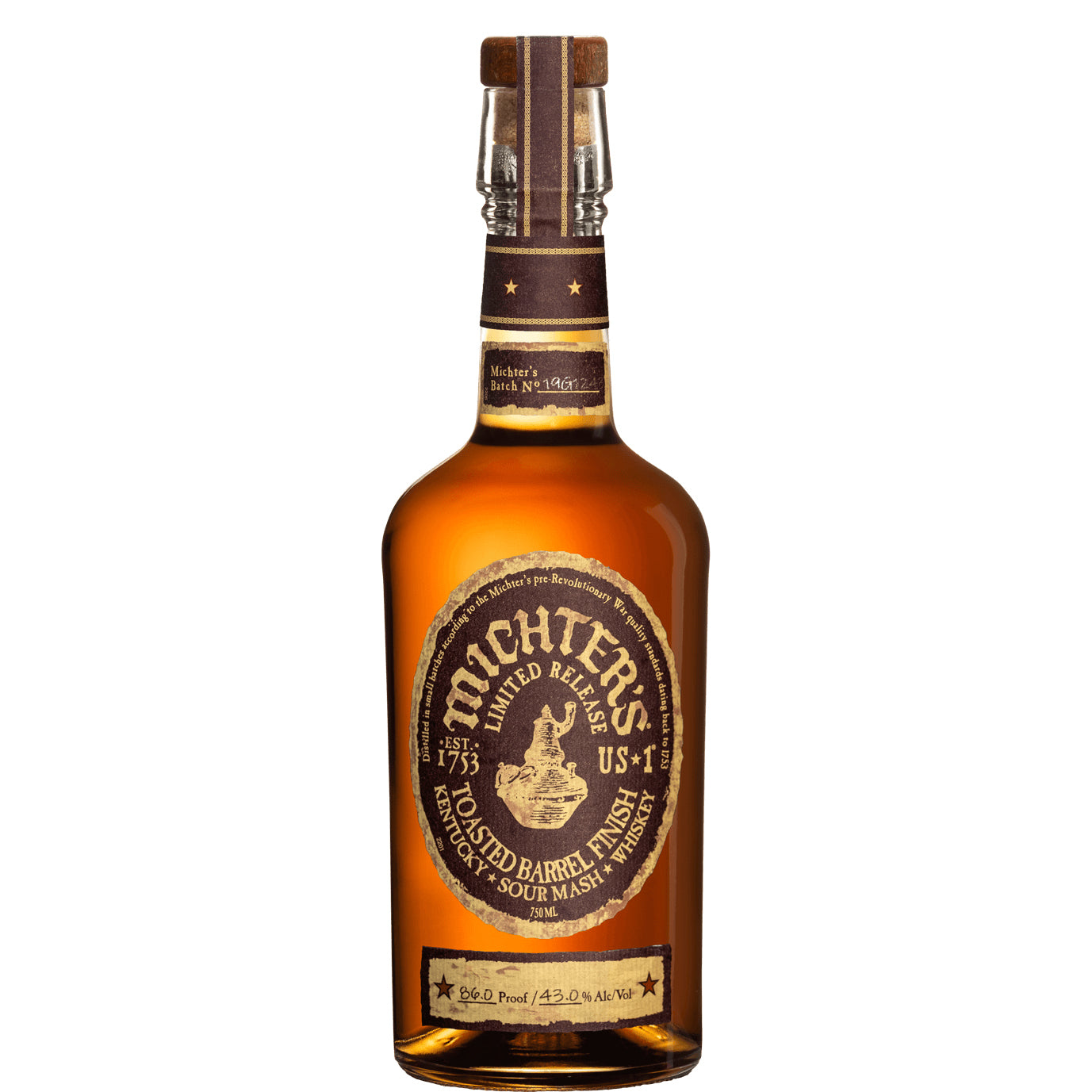 MICHTERS WHISKEY SOUR MASH LIMITED RELEASE TOASTED BARREL FINISH KENTUCKY 750ML - Remedy Liquor