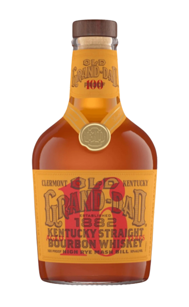 OLD GRAND-DAD BOURBON STRAIGHT CLERMONT KENTUCKY 100PF 16YR 750ML