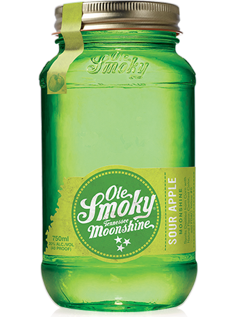 OLE SMOKY MOONSHINE SOUR APPLE 70PF 750ML