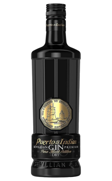 PUERTO DE INDIAS SEVILLIAN PREMIUM GIN BLACK EDITION SPAIN 750ML