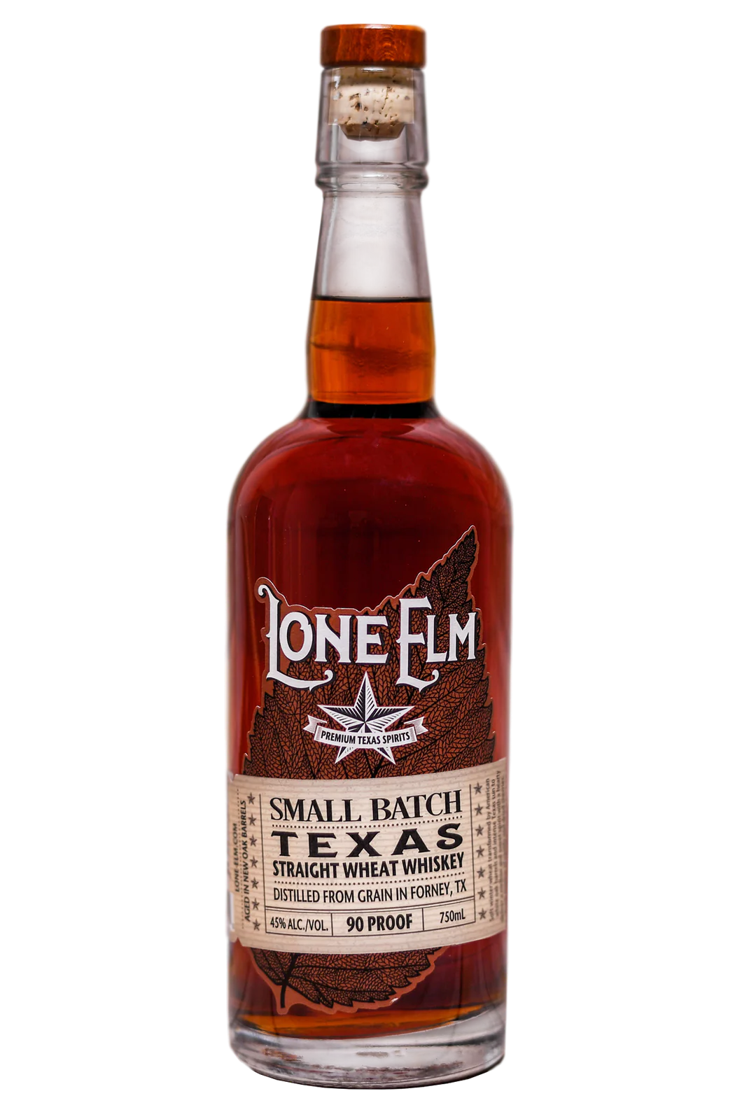 LONE ELM WHISKEY STRAIGHT WHEAT SMALL BATCH TEXAS 750ML