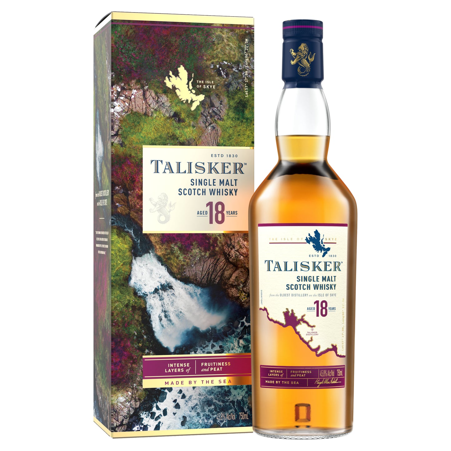 TALISKER SCOTCH SINGLE MALT 18YR 750ML