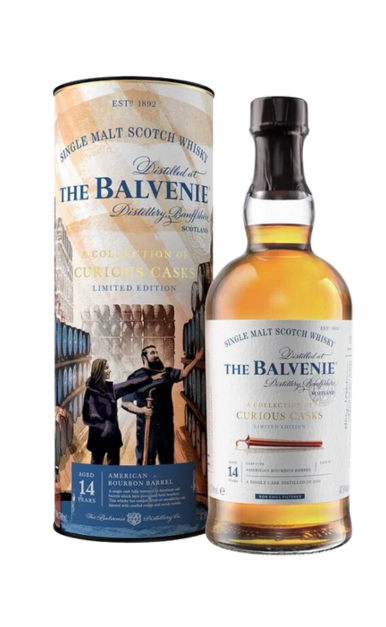 BALVENIE SCOTCH SINGLE MALT AMERICAN BOURBON BARREL A COLLECTION OF CURIOUS CASKS LIMITED EDITION 14YR 750ML