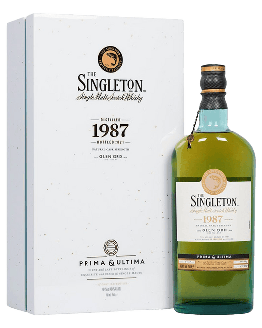 SINGLETON SCOTCH SINGLE MALT NATURAL CASK STRENGTH PRIMA & ULTIMA DISTILLED IN 1987 34YR 700ML