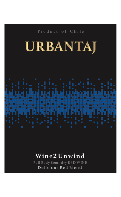 URBAN TAJ WINE2UNWIND RED WINE SEMI DRY CHILE 1.5LI