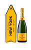 VEUVE CLICQUOT CHAMPAGNE BRUT YELLOW LABEL W/ NEW YORK CITY ARROW FRANCE 750ML