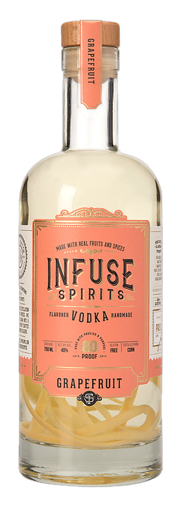 INFUSE SPIRITS VODKA GRAPEFRUIT REAL FRUIT GLUTEN FREE 750ML - Remedy Liquor