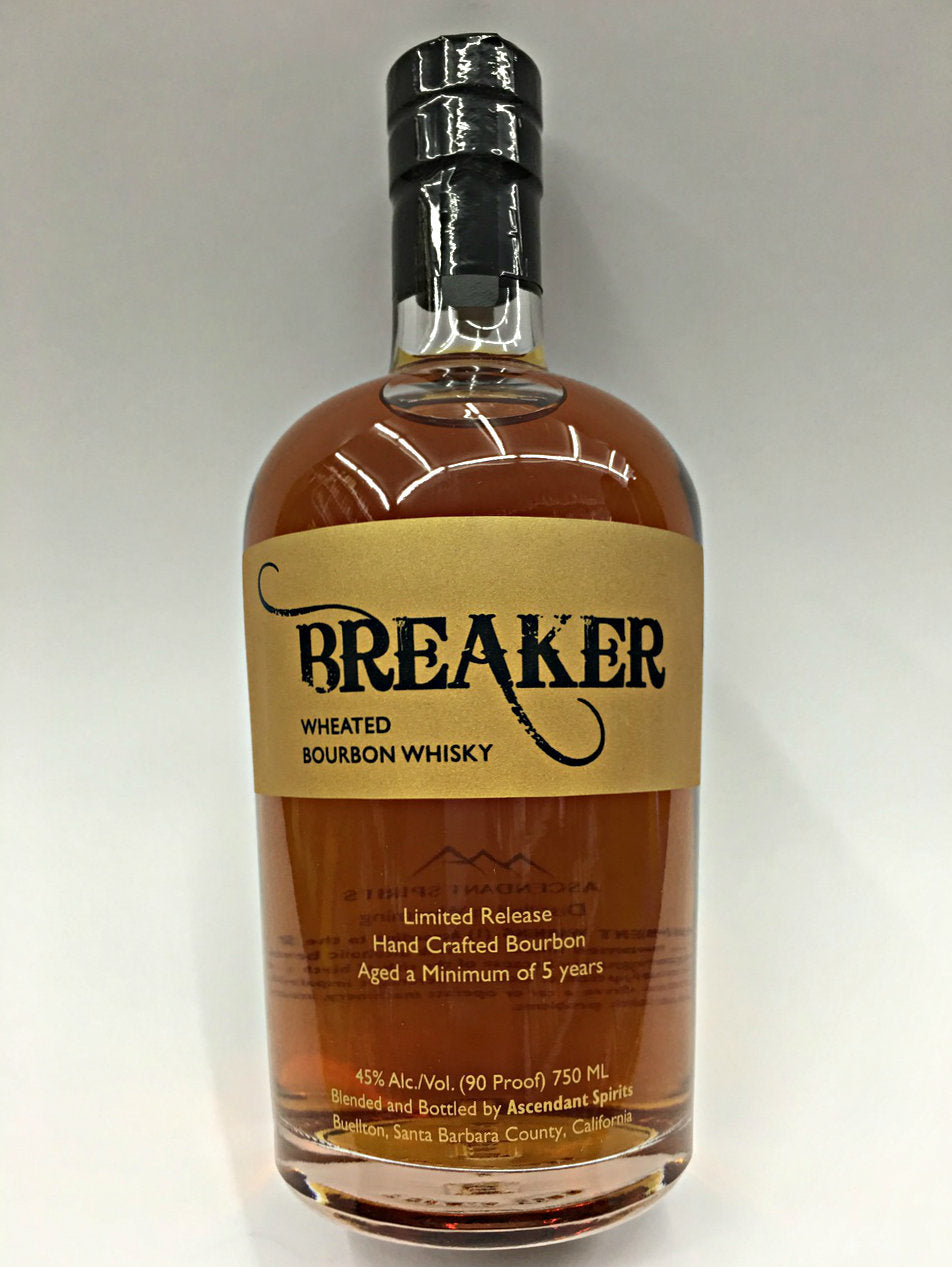 BREAKER BOURBON WHEATED WHISKEY LIMITED RELEASE CALIFORNIA 750ML