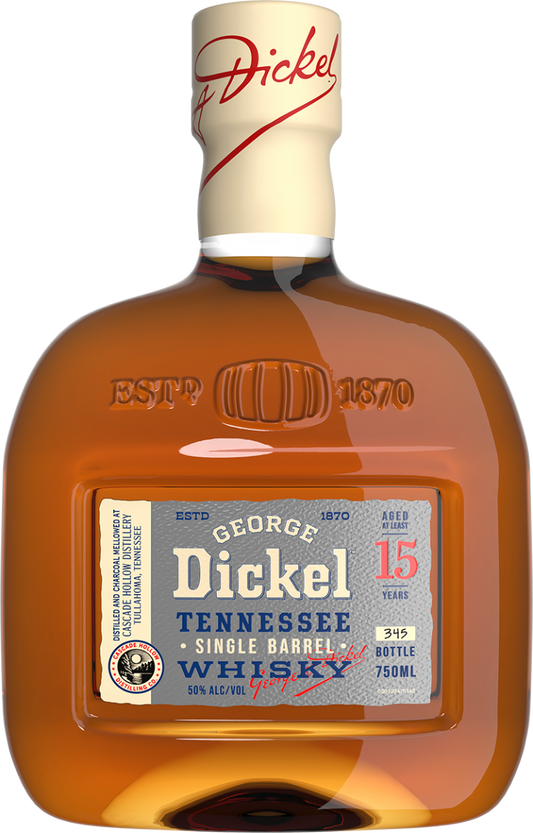 GEORGE DICKEL WHISKEY SINGLE BARREL TENNESSEE 15YR 750ML