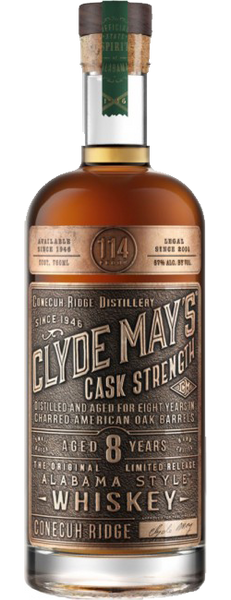 CLYDE MAYS WHISKEY CASK STRENGTH – 8YR Remedy RIDGE 750 LIMITED CONECUH RELEASE Liquor