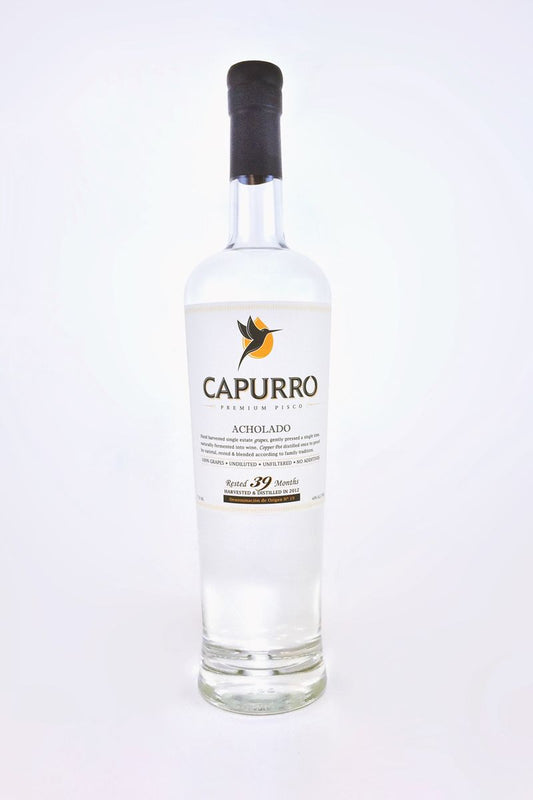 CAPURRO PISCO PREMIUM ACHOLADO RESTED 39 MONTHS 750ML - Remedy Liquor