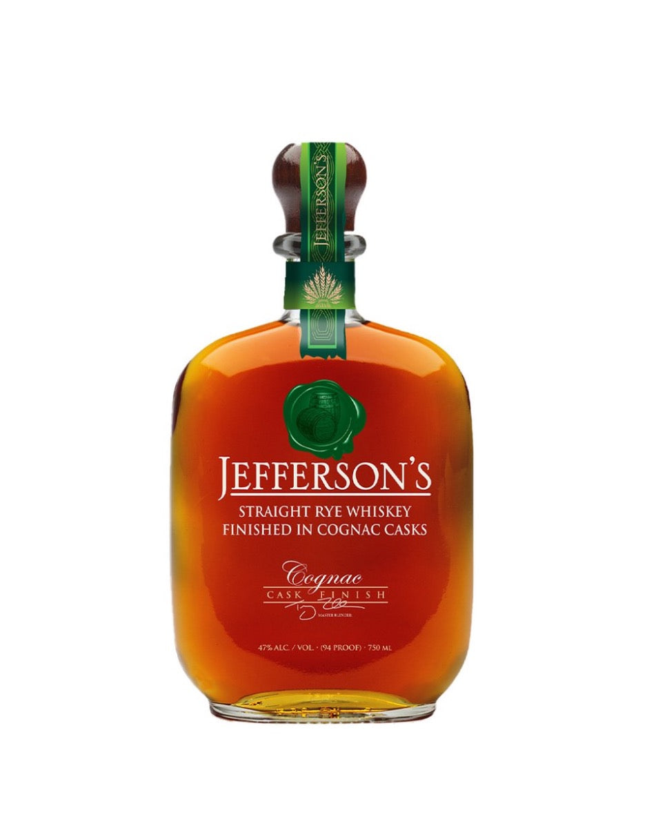 JEFFERSON WHISKEY RYE SINGLE BARREL FINISHED IN COGNAC CASK KENTUCKY 750ML