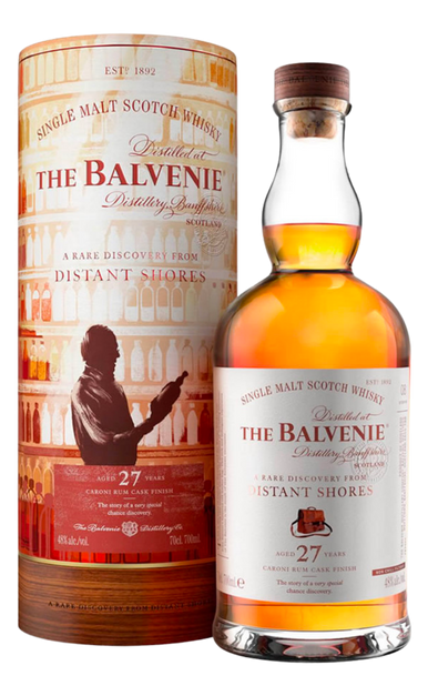 BALVENIE SCOTCH SINGLE MALT CARONI RUM CASK FINISH 27YR 750ML - Remedy Liquor