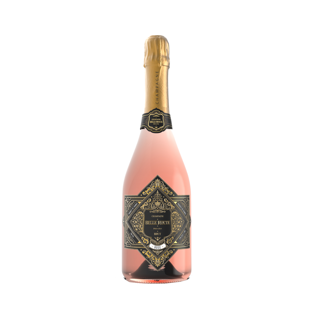 BELLE ROUTE CHAMPAGNE BRUT ROSE FRANCE 750ML - Remedy Liquor