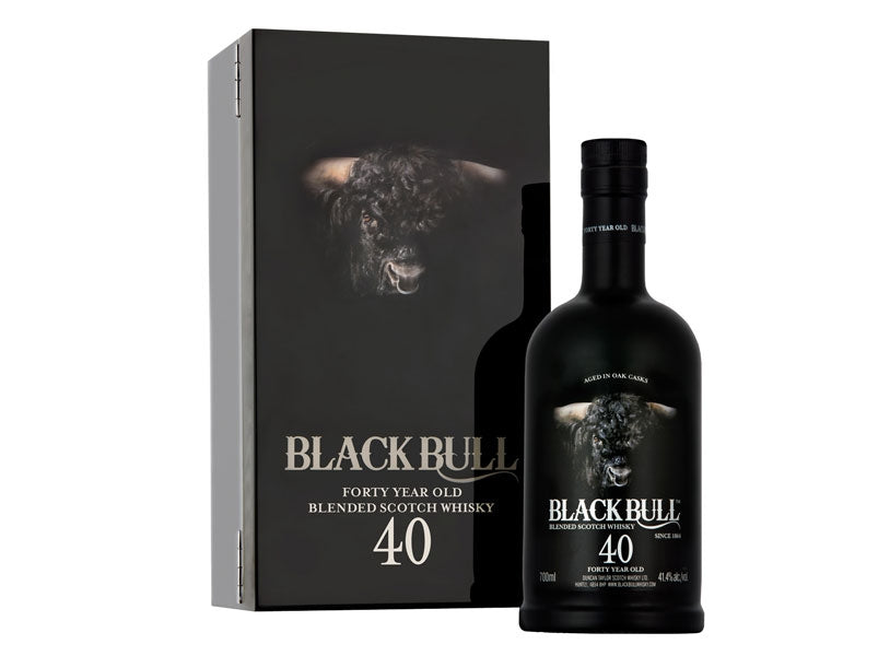 BLACK BULL SCOTCH BLENDED BY DUNCAN TAYLOR 95.2PF 40YR 750ML