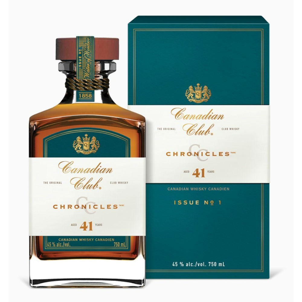 CANADIAN CLUB CHRONICLES WHISKEY BLENDED ISSUE NO 1CANADA 90PF 41YR 750ML