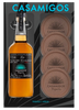 CASAMIGOS TEQUILA ANEJO GFT PK W/ 4 COASTERS 750ML