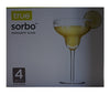 TRU SORBO MARGARITA GLASS SET OF 4