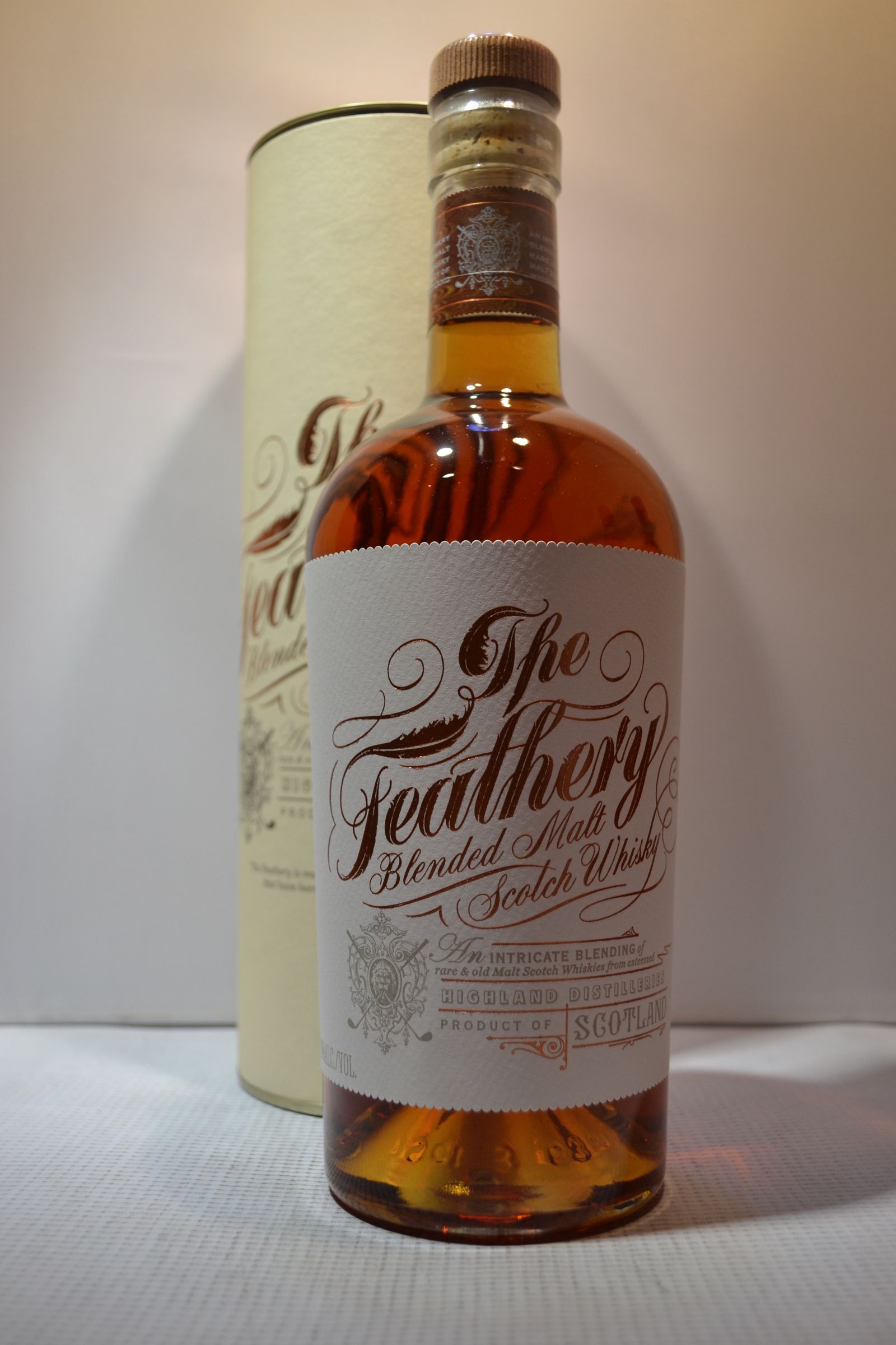 THE FEATHERY SCOTCH BLENDED MALT AN INTRICATE BLENDING HIGHLAND 750ML - Remedy Liquor