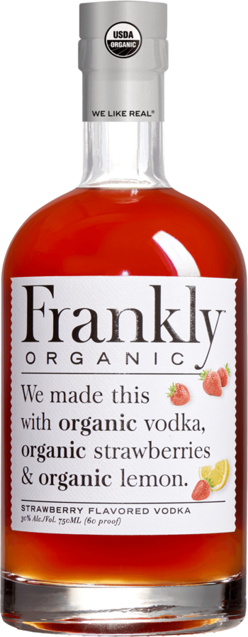 FRANKLY VODKA ORGANIC STRAWBERRY FLAVORED TEXAS 750ML - Remedy Liquor