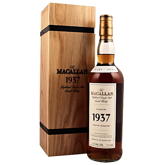 MACALLAN FINE & RARE SCOTCH SINGLE MALT HIGHLAND 1937 750ML