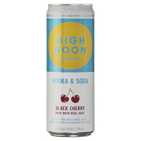 HIGH NOON SUN SIPS VODKA & SODA BLACK CHERRY 355ML CAN – Remedy Liquor