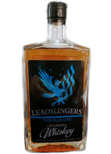 LEADSLINGERS BOURBON WHISKEY THIN BLUE LINE 750ML