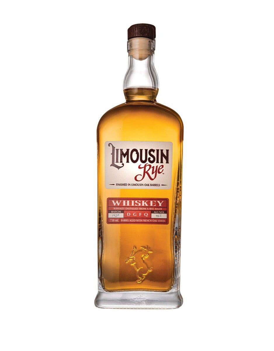 LIMOUSIN WHISKEY RYE FINISH IN LIMOUSIN OAK BARREL WISCONSIN 5YR 750ML