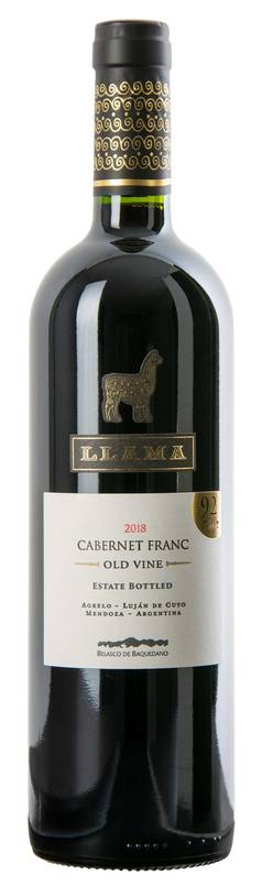 LLAMA CABERNET FRANC OLD VINE ESTATE BOTTLED MENDOZA ARGENTINA 2018 - Remedy Liquor