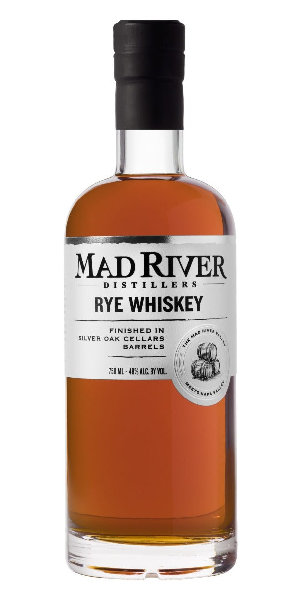 MAD RIVER DISTILLERS WHISKEY RYE FINISHED IN SILVER OAK BARRELS 750ML - Remedy Liquor