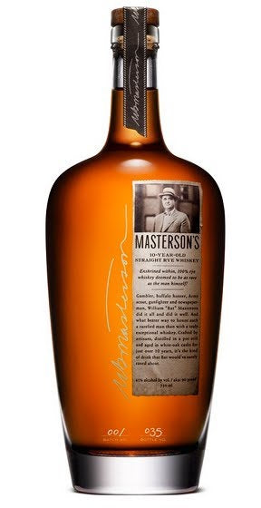 MASTERSON'S WHISKEY STRAIGHT RYE CANADA 90PF 10YR 750ML - Remedy Liquor