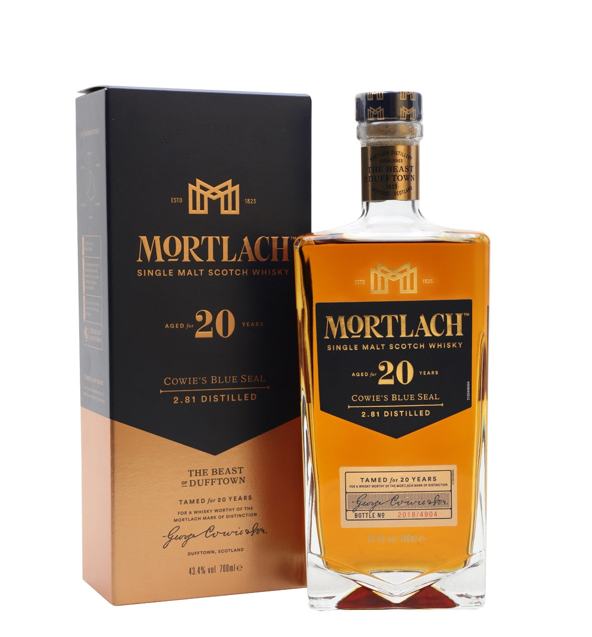 MORTLACH SCOTCH SINGLE MALT THE BEAST DUFFTOWN 86.8PF 20YR 750ML