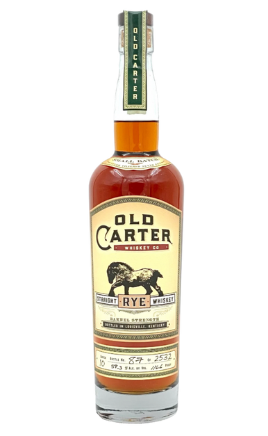 OLD CARTER RYE WHISKEY BARREL STRENGTH BATCH 10 KENTUCKY 13YR 750ML