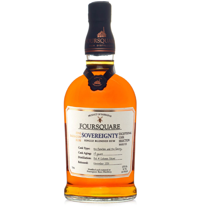 FOURSQUARE RUM SINGLE BLENDED SOVEREIGNTY EXCEPTIONAL CASK SELECTION BARBADOS 750ML - Remedy Liquor