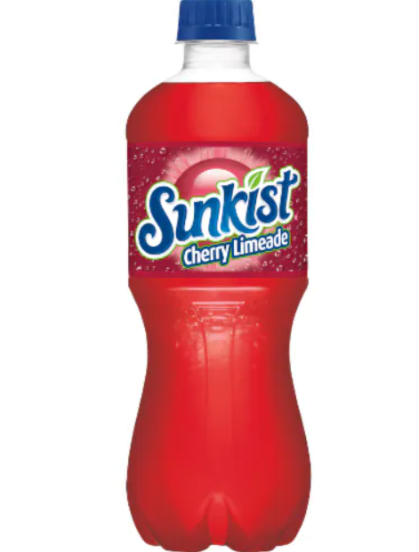 SUNKIST CHERRY LIMEADE SODA 20OZ BOT