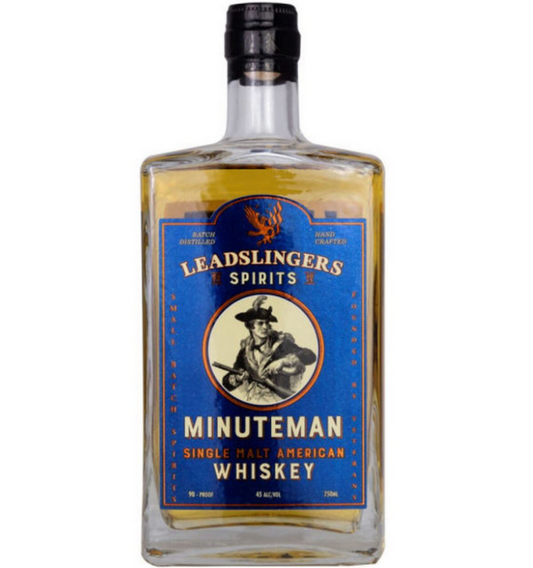 LEADSLINGERS MINUTEMAN WHISKEY SINGLE MALT VETERAN OWNED OKLAHOMA 750ML