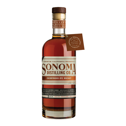 SONOMA DISTILLING WHISKEY RYE CHERRYWOOD SONOMA COUNTY 750ML