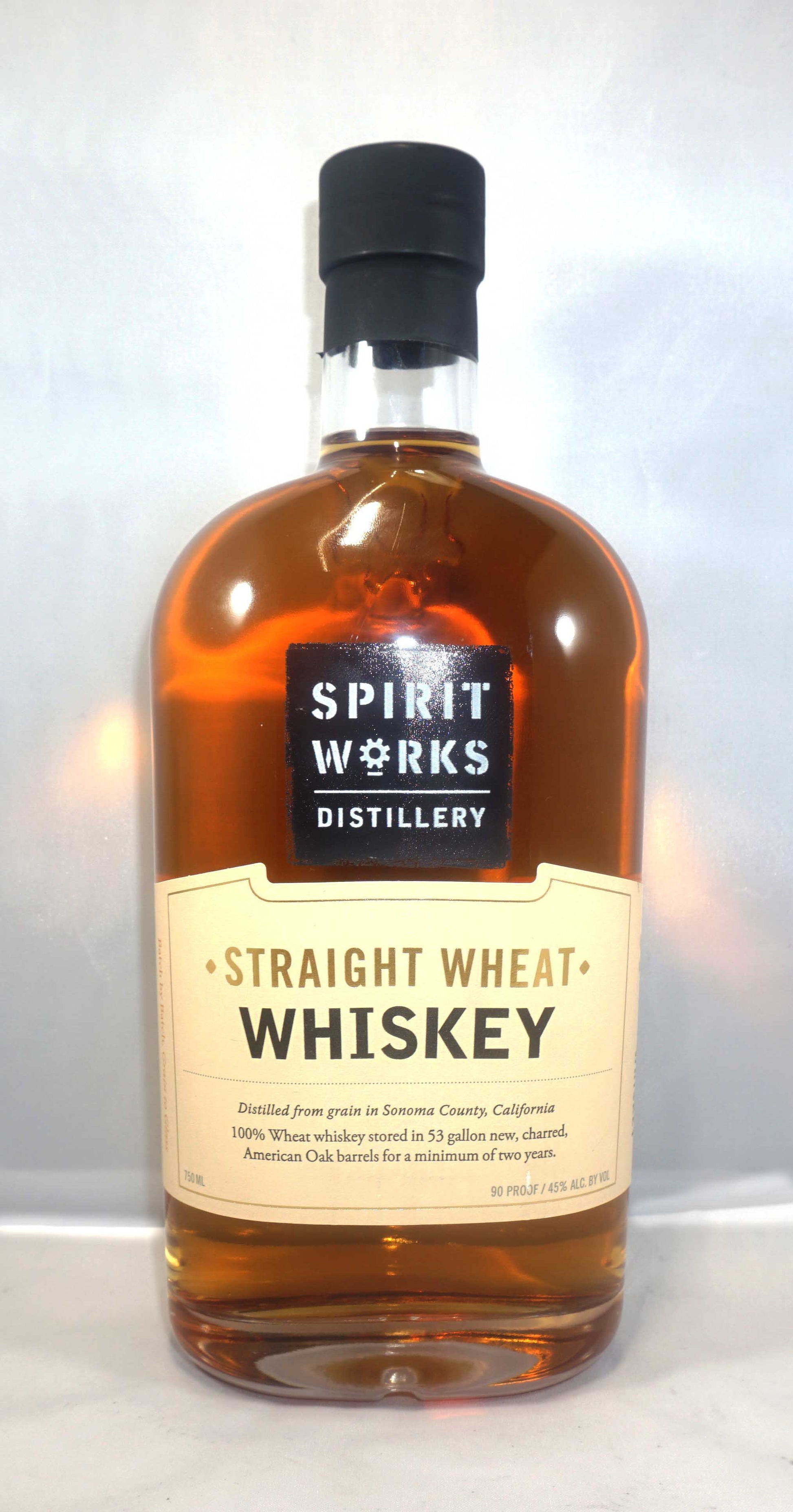 SPIRIT WORKS WHISKEY STRAIGHT WHEAT CALIFORNIA 90PF 750ML - Remedy Liquor